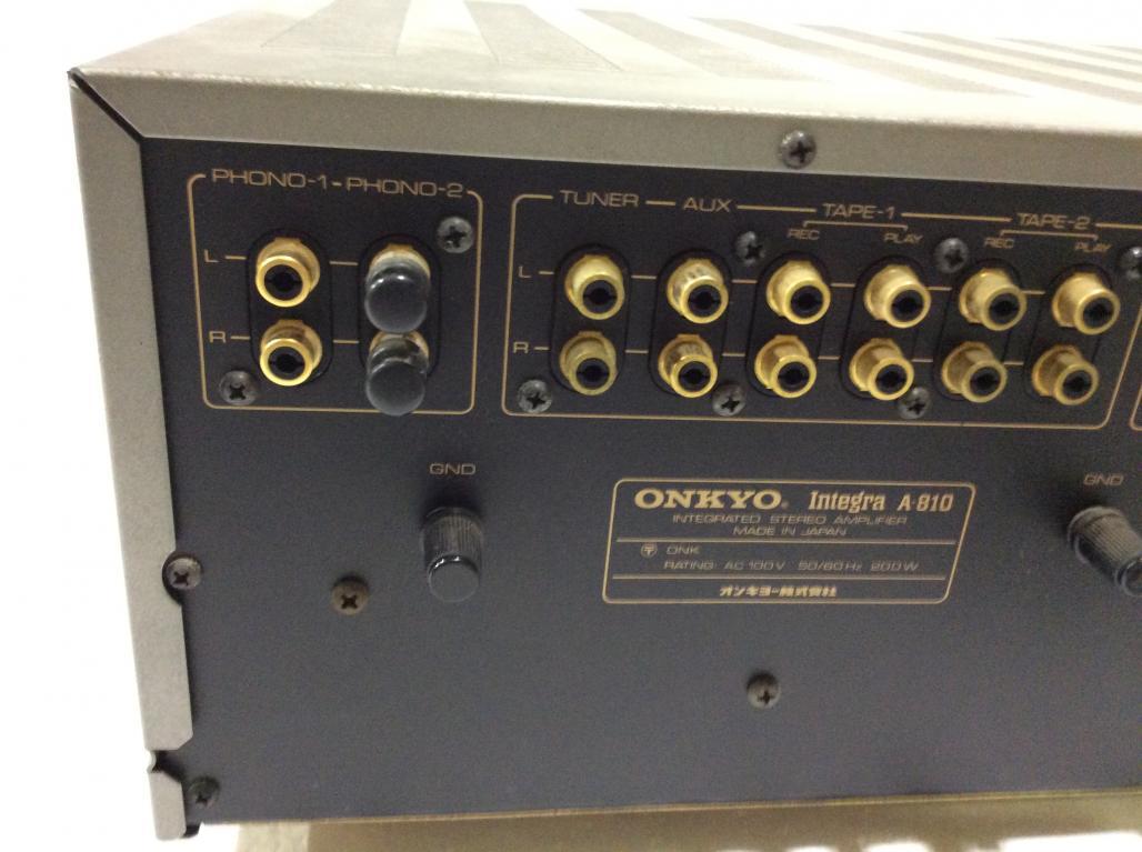プリメインアンプ ONKYO Integra : A-917オンキョー @29185｜中古 (2250602) オンキョー プリメインアンプ Integra A-810 ONKYO
