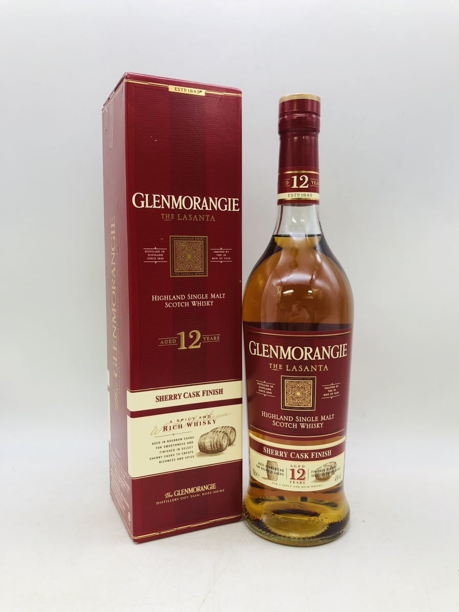 【未開栓】GLENMORANGIE グレンモーレンジ 12年 lasanta ハイランドシングルモルトスコッチウイスキー 700ml 43% 箱付き WH25518