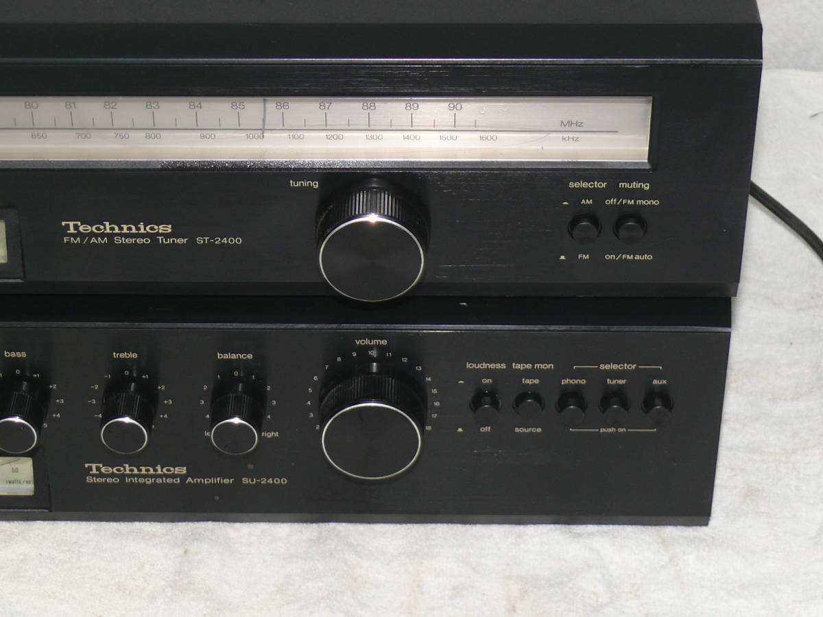 Technics テクニクス 2台セット チューナー ST-2400 プリメインアンプ