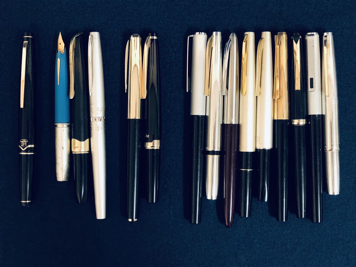 万年筆 まとめて プラチナ パイロット エリート 含む 15本 ペン先 21K  