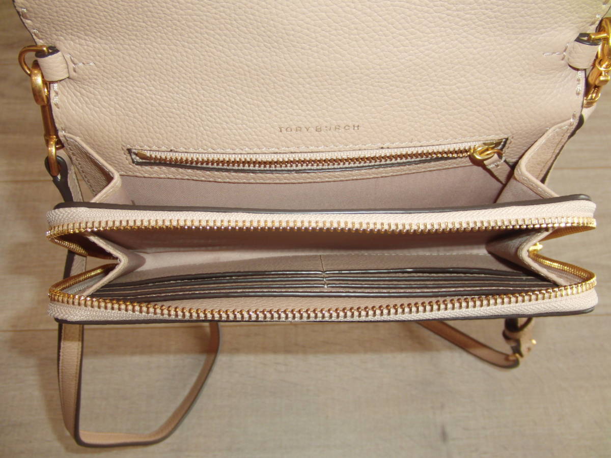 □□□【ほぼ未使用】本物 トリーバーチ TORY BURCH お財布ショルダー 