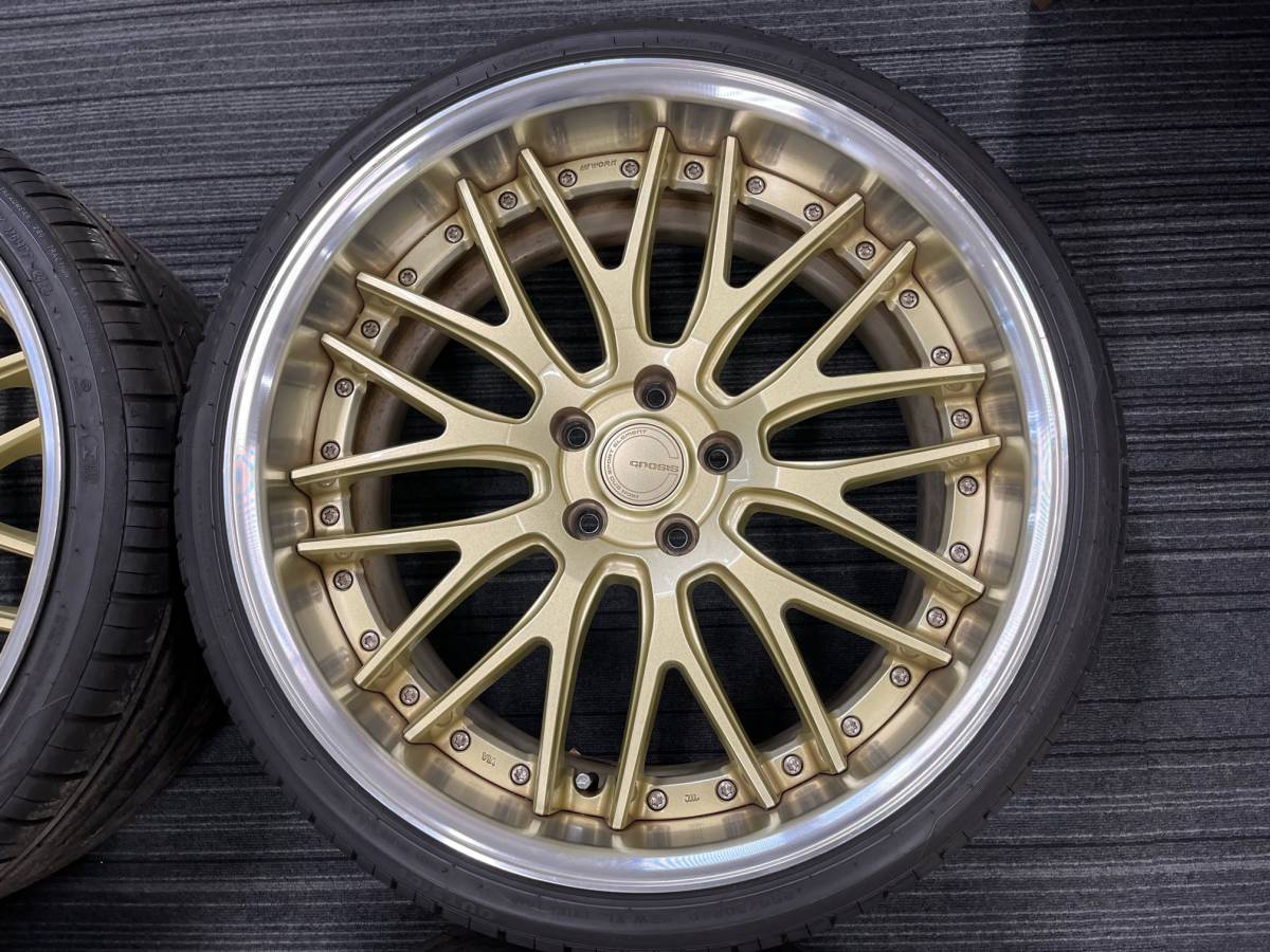 WORK ワーク GNOSIS グノーシス GR204 ゴールド 20×9.5J 20×10J タイヤ 