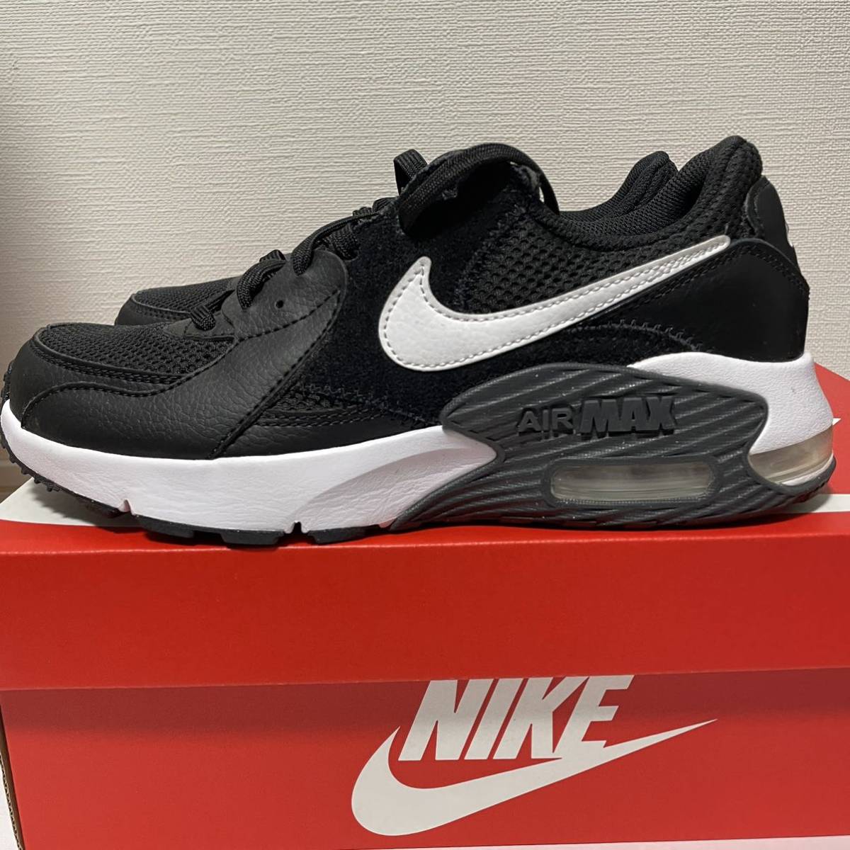 NIKE ナイキ AIRMAX EXCEE エア マックス エクシー CD4165-001 001BLK/WHT 24.0cm ブラック