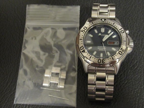 セイコー プロスペックス スキューバ PROSPEX SCUBA SBCZ007 5M63-0B30 美品(ほぼ未使用) キネティック 自動巻発電 時計 定価38，000円