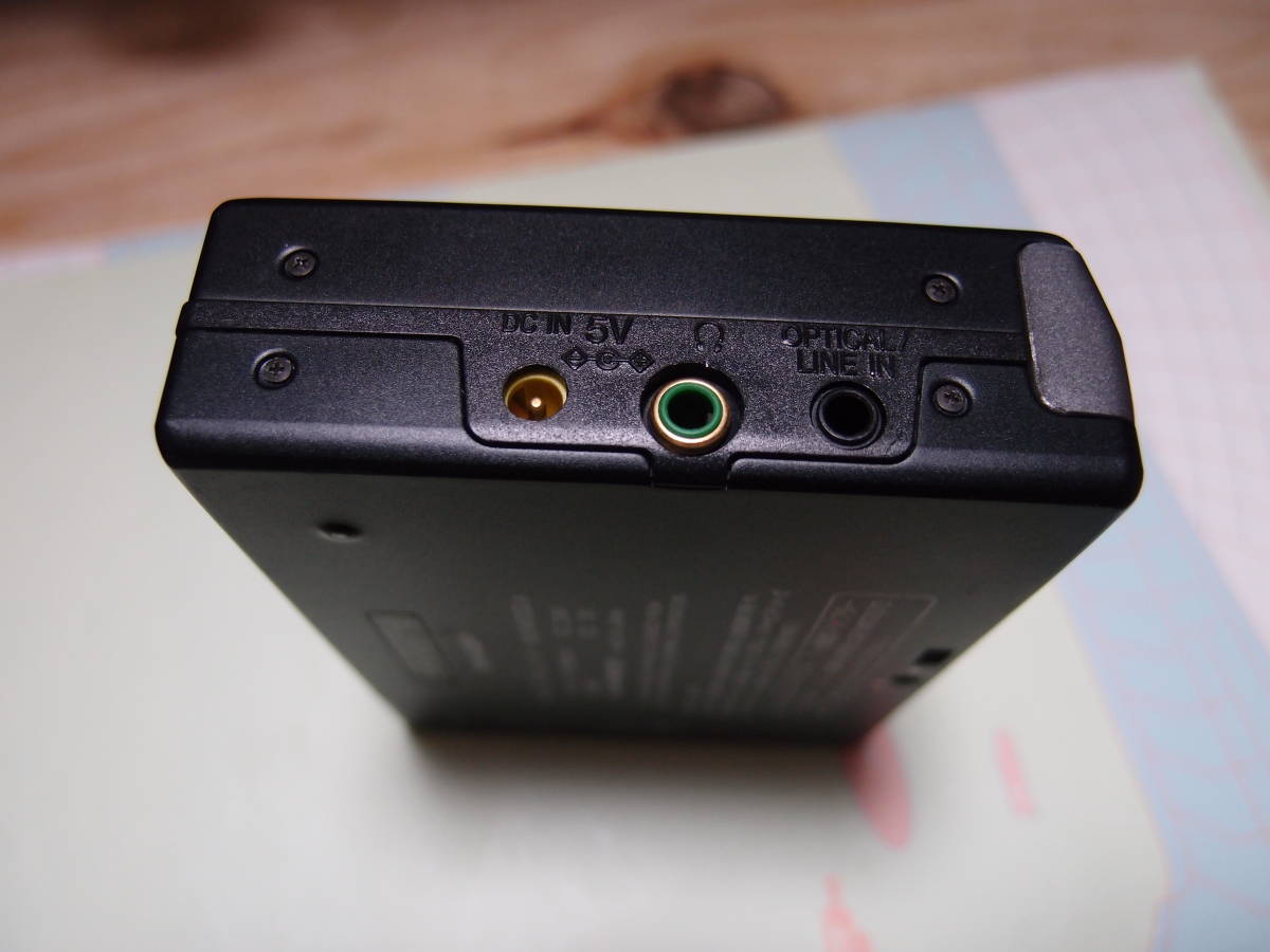 SHARP MDポータブルレコーダー MD-MS100B 動作品