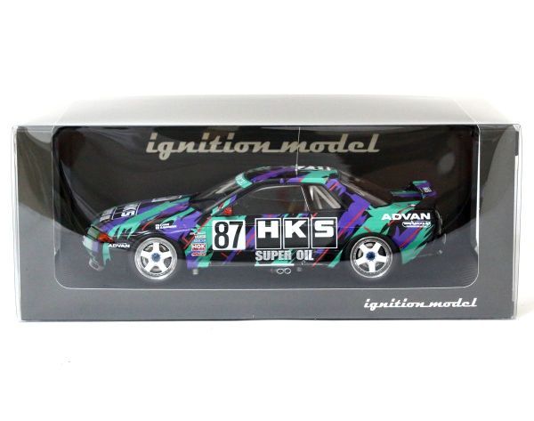 ● ignition model 1/18 HKS SKYLINE #87 1993 JTC IG2247 ●NOE09013　イグニッションモデル スカイライン BNR32 GT-R