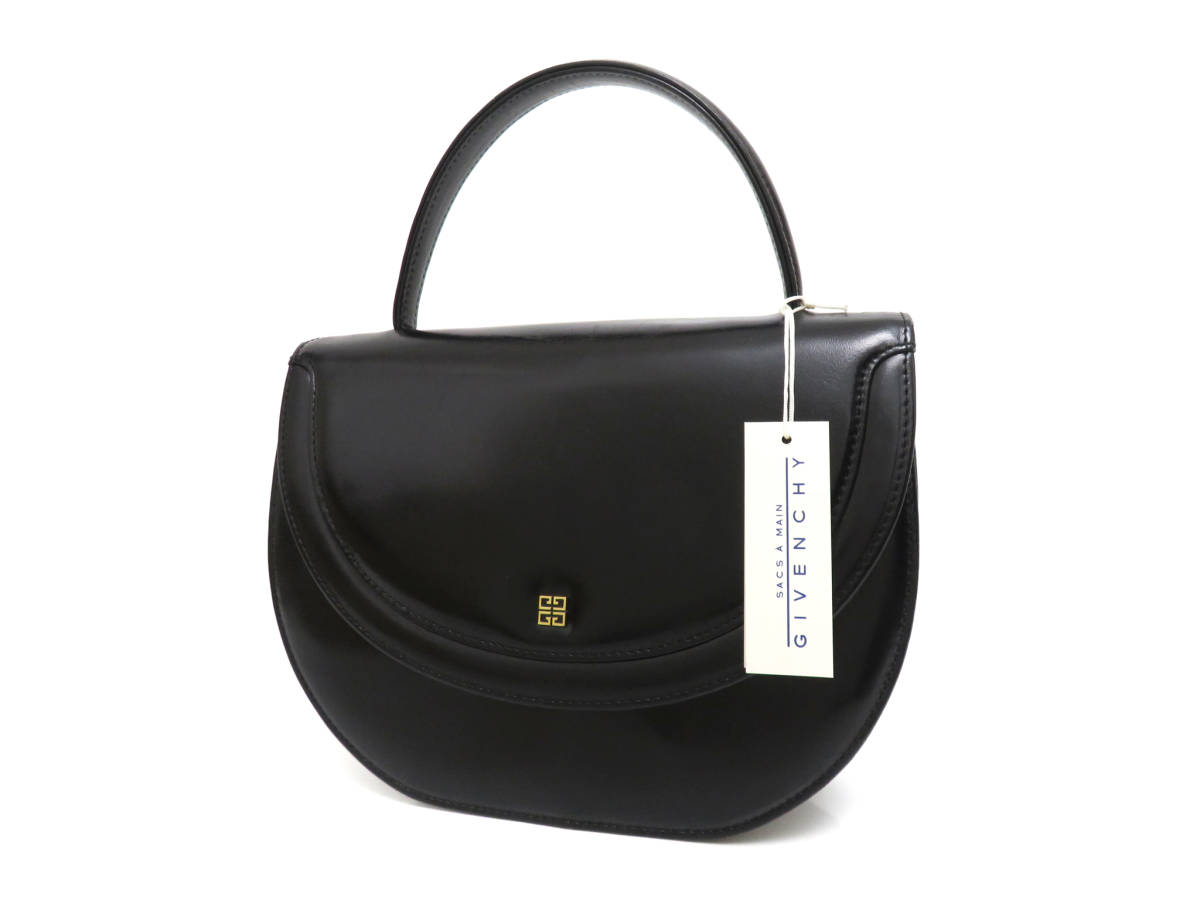 10605 美品 GIVENCHY ジバンシィ 4Gロゴ ゴールド金具 カーフスキン 