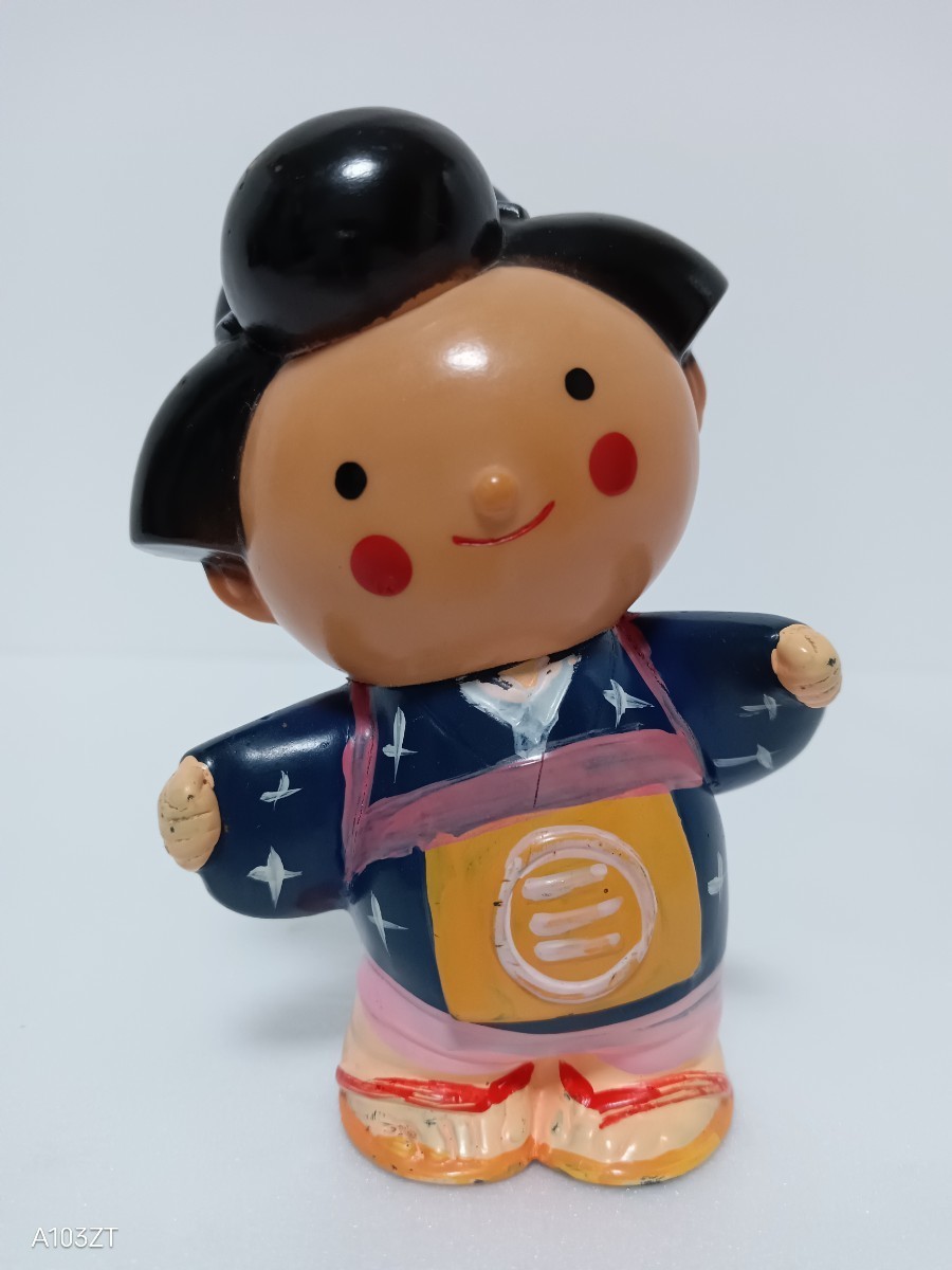 約10cm 肥後銀行 おてもやん ソフビ 貯金箱/昭和レトロ/アンティーク