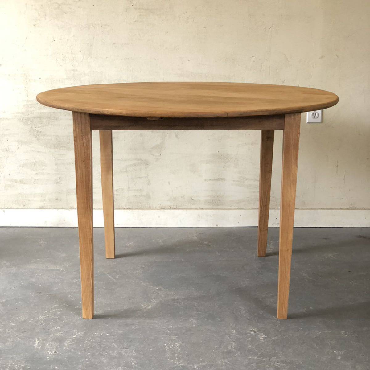 ダイニングテーブル 丸テーブル 幅106×奥行106×高さ72 作業台 木製