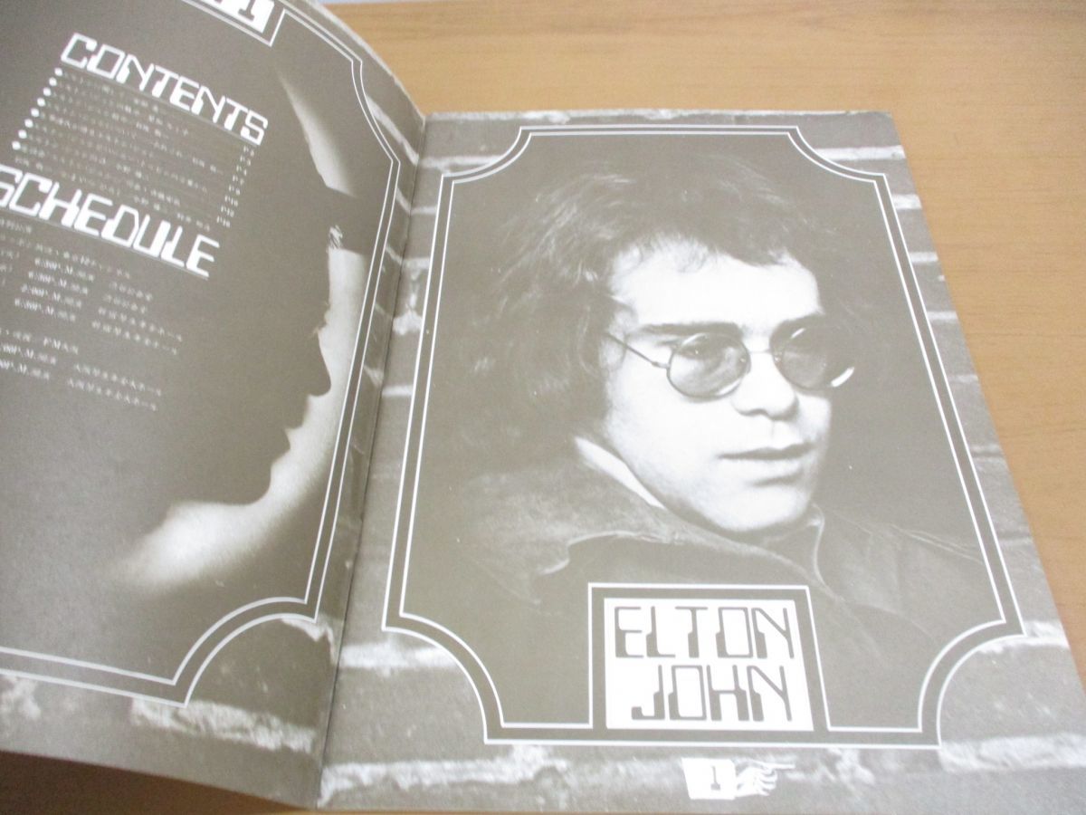 △01)エルトン ジョン 1971年 来日公演 ツアーパンフレット/ELTON JOHN