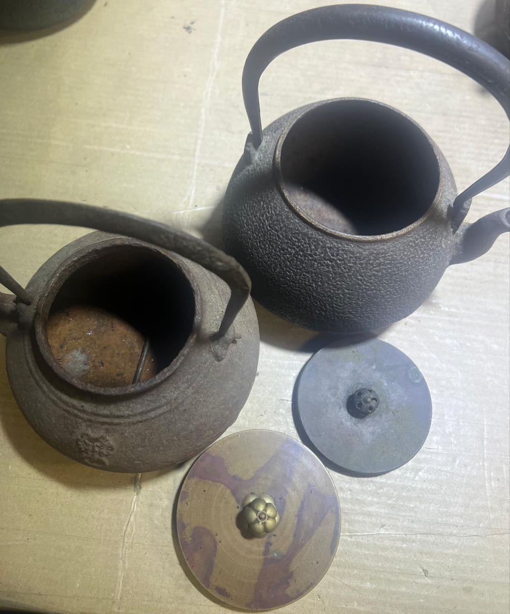 2026年最新Yahoo!オークション (M)龍文堂など 茶道具 鉄瓶 まとめて4点