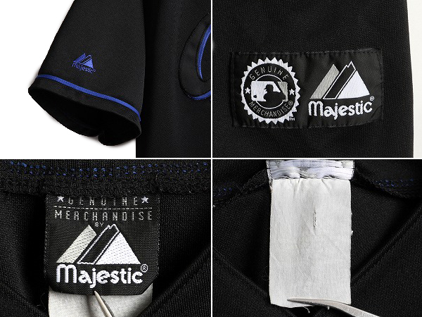□ MLB オフィシャル Majestic カブス ベースボール シャツ メンズ M L 