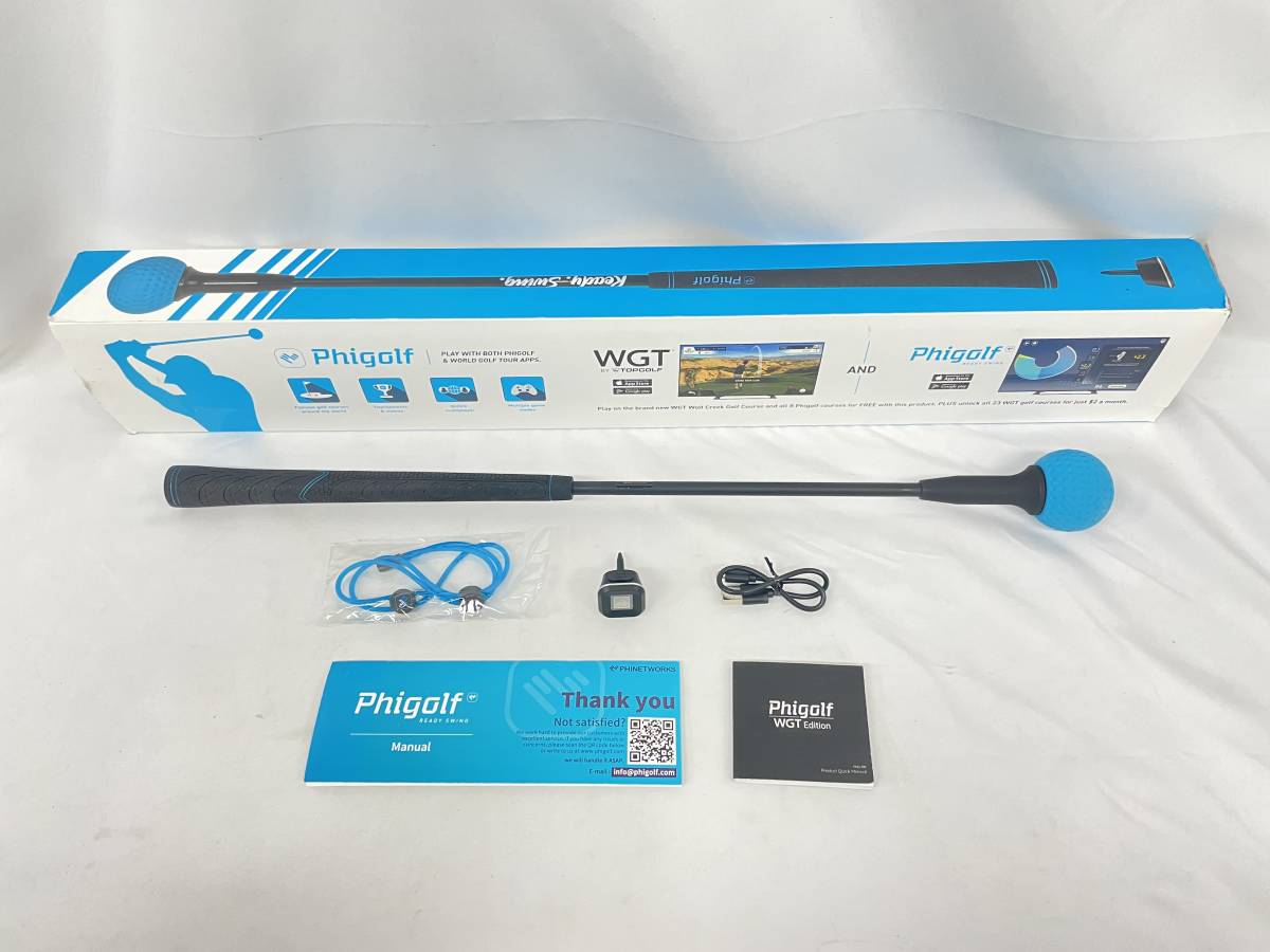 ジャンク Phigolf ファイゴルフ WGT Edition ブラック PHG-100 モバイルゴルフ ゲームシミュレーター 練習 ショット スイング