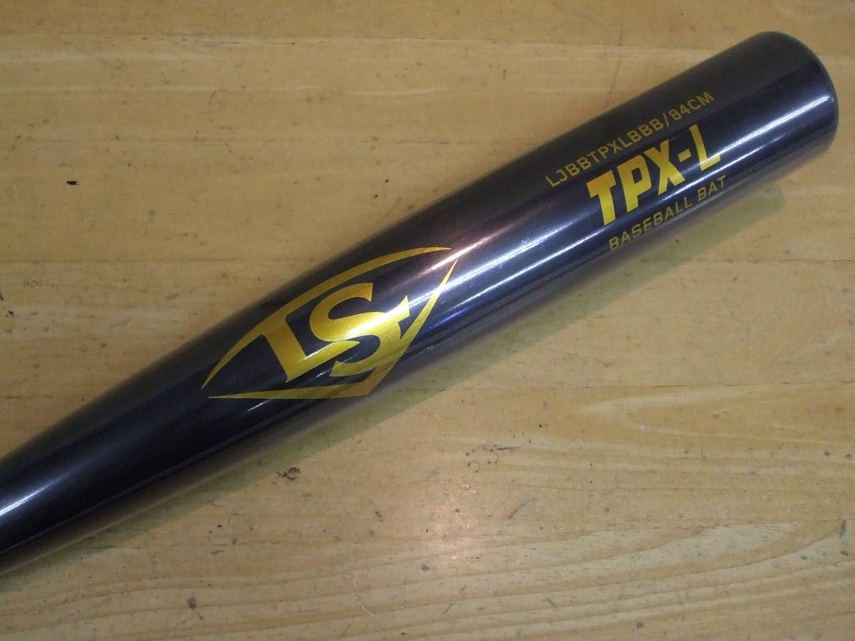 TPX-L 黒84cm ルイスビルスラッガー硬式金属バット （金文字）ミドル 
