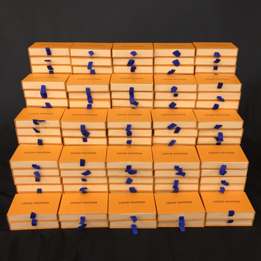 【付属品のみ】 ルイヴィトン LOUIS VUITTON キーケース キーリング 小物・化粧箱 現行 まとめ200箱 約Ｗ14×Ｈ9×Ｄ3