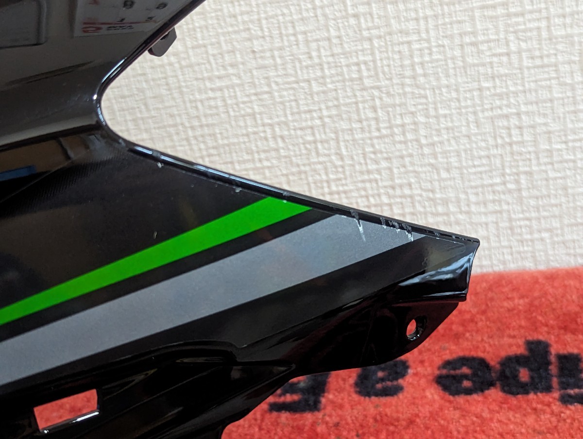中古 カワサキ 純正 バイク 部品 Ninja400 アッパーカウル 純正 黒 