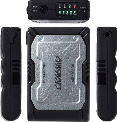 バートル AC360 バッテリー リチウムイオン エアークラフト用 AC370用 AC371用 AC310用 AC311用 ブラック 19V 空調