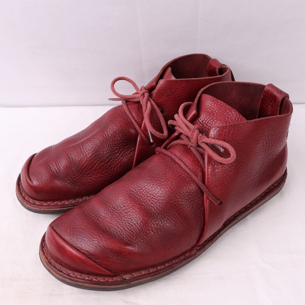 ドイツ製 トリッペン 24.5cm 位 レザー シューズ デザイン ブーツ バーガンディ レディース trippen 古着 中古 bk1899