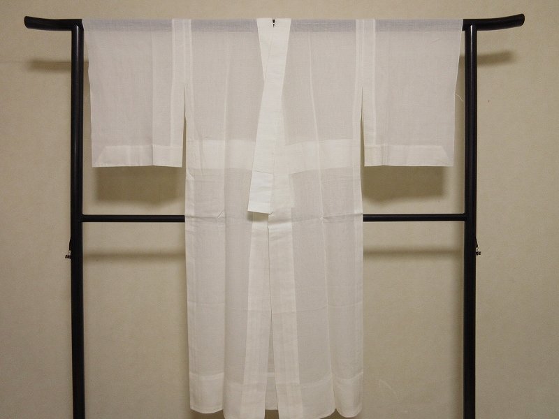 ドークブア■夏　長襦袢　絽麻　小千谷　オーガニックミラー　杉山織物　しつけ付　極上の逸品　303