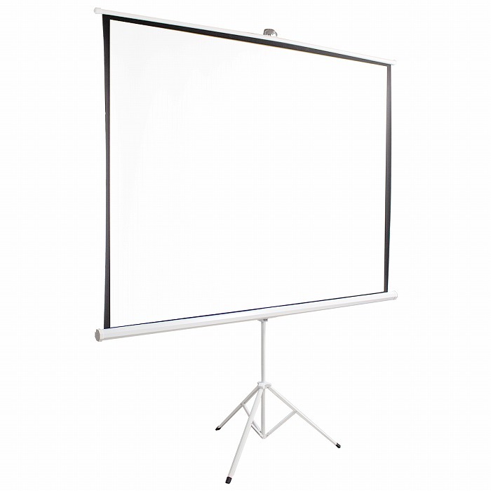 [100インチ] 自立式 プロジェクタースクリーン 高画質 100inch 4:3 三脚セット 床置き式 壁掛け 天吊り