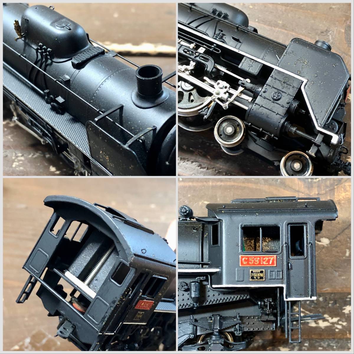 天賞堂 国鉄 C59形 蒸気機関車 グリーン No.487 鉄道模型 HO中古 美品