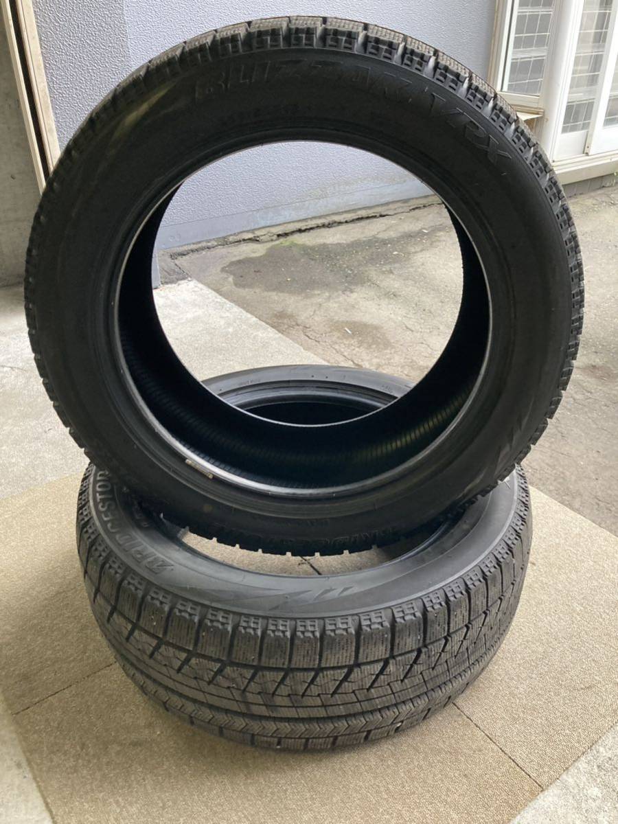 2本 バリ溝 ブリヂストン 235/50R18 BLIZZAK VRX 20年 スタッドレス