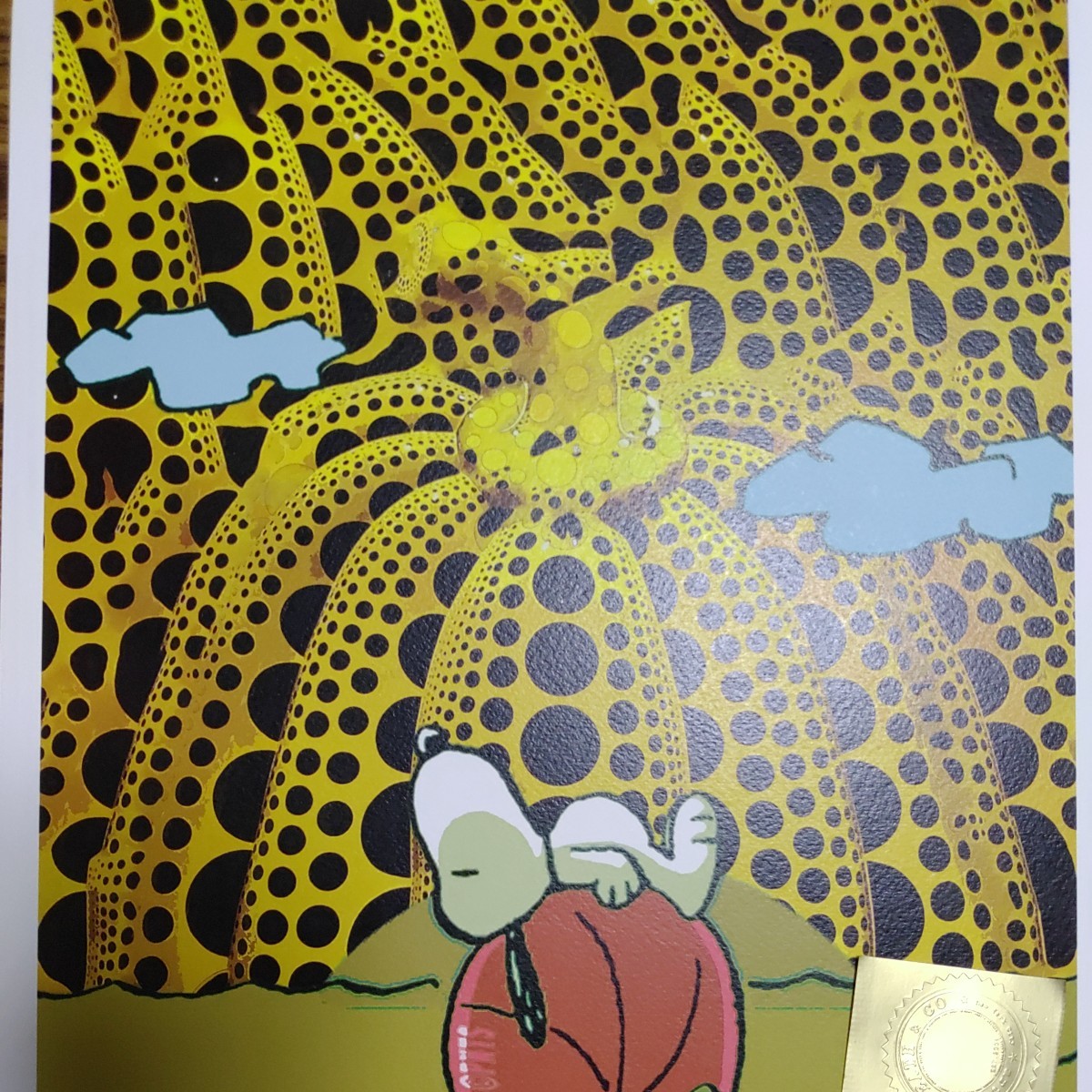DEATH NYC 世界限定100枚 アートポスター スヌーピー SNOOPY 草間彌生