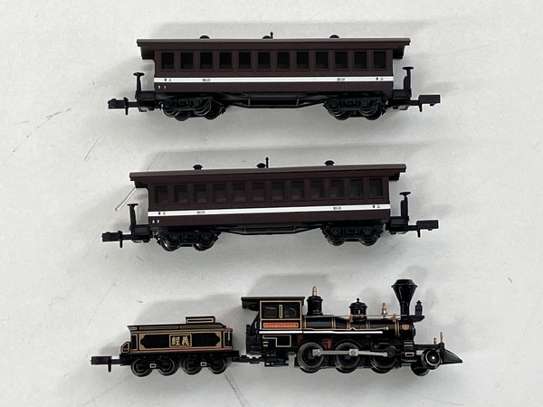 マイクロエース A-0290 義経 + A-0296 客車2両 美品 マイクロエース A0290 A0296 7100形 義経号 客車2両 計3両セット N