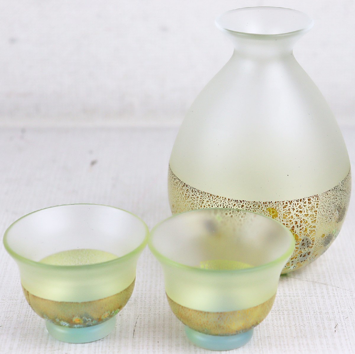 S◎未使用品◎食器『酒器セット』 グラスアート宮崎 黒木国昭 綾工房 