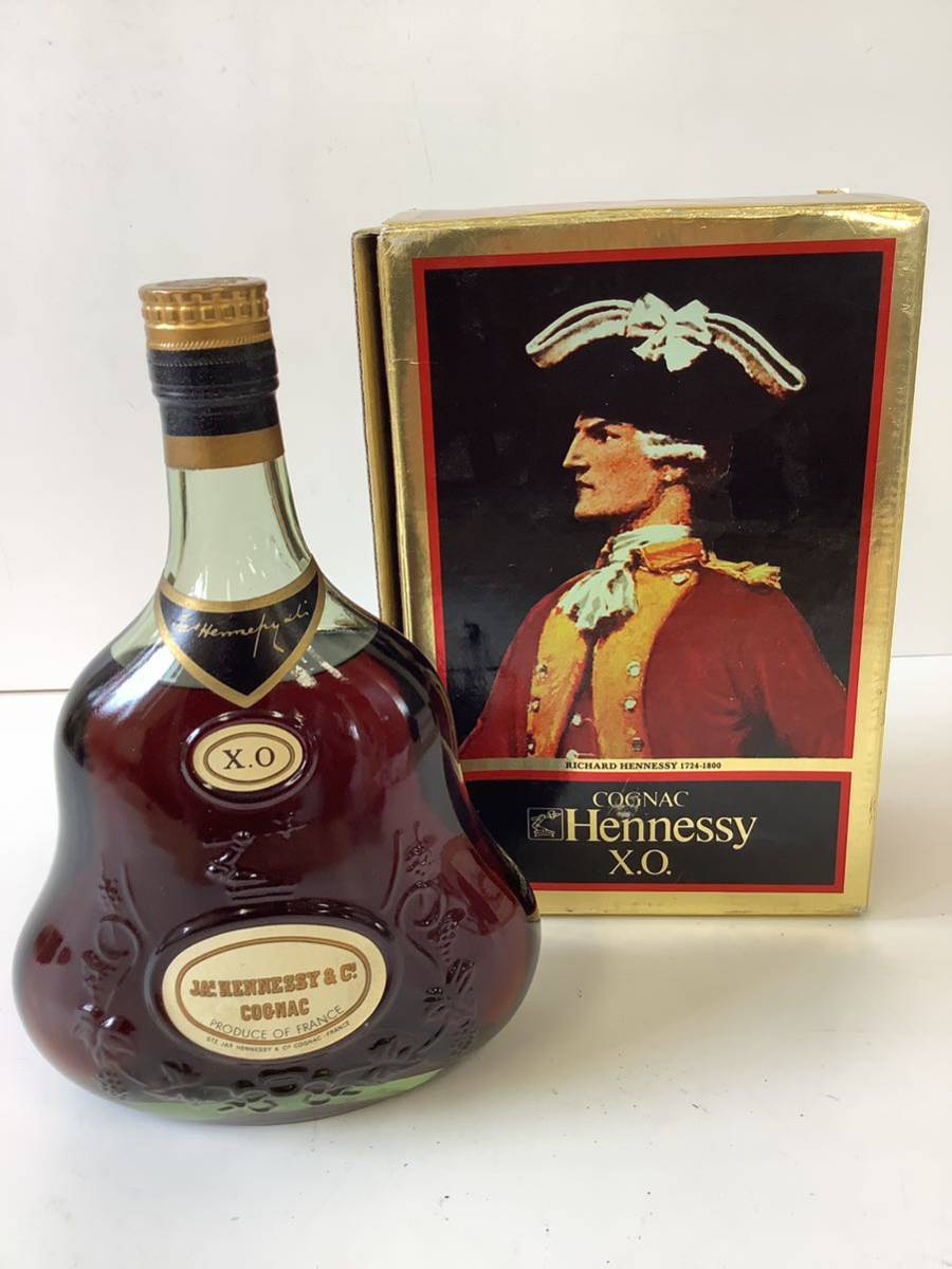 HR069-A5a60 Hennessy ヘネシーXO コニャック古酒 箱付き(ヘネシー 