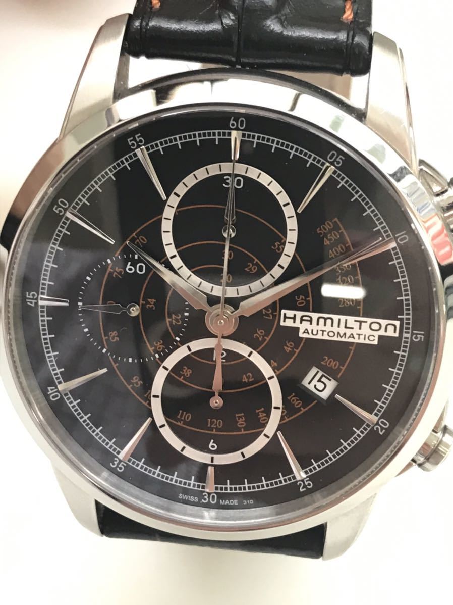 美品 稼働品 ハミルトン Hamilton オートマチック 自動巻き H406560 メンズ腕時計 レザーベルト