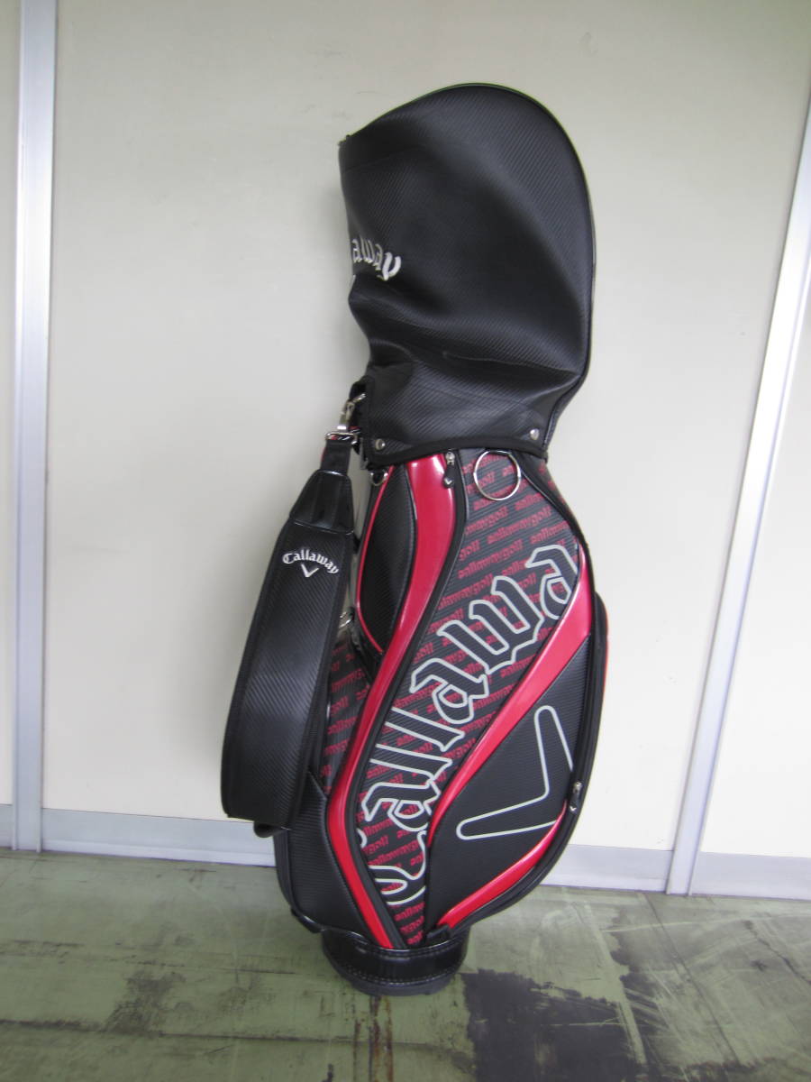 Callaway キャディバッグ 黒⁄白 フード付き メンズ Callaway
