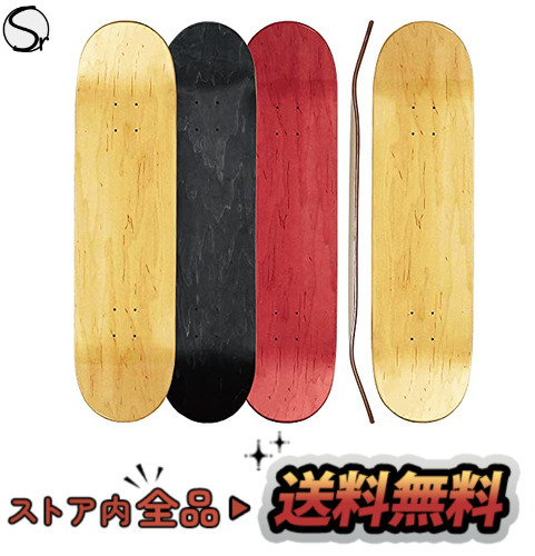 オーエムジー(OMG!) スケートボード エリート ブランク 8.75インチ デッキ スケボー 木目 無地 ブラック 100% メイプル