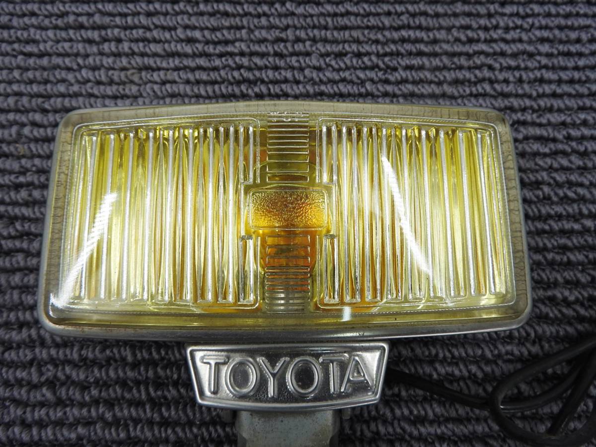 純正 TOYOTA トヨタ☆角型 四角 フォグランプ 左右ペア レトロ 旧車 