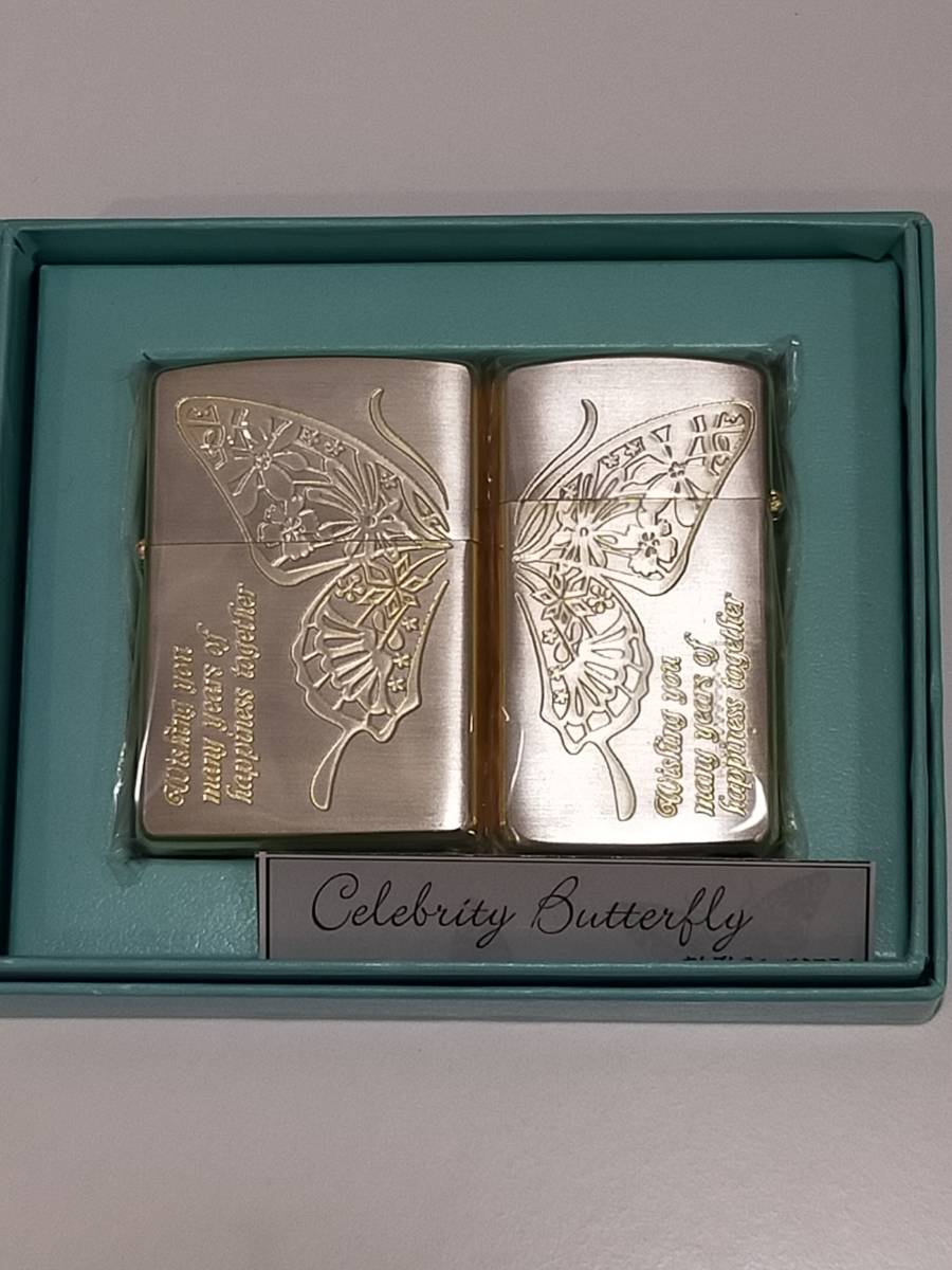 2025，格安 ZIPPO セレブリティーバタフライ 蝶 ピンクゴールド ペア ジッポー ライター(その他)｜売買されたオークション情報、yahooの商品情報をアーカイブ公開 - オークファン Zippo
