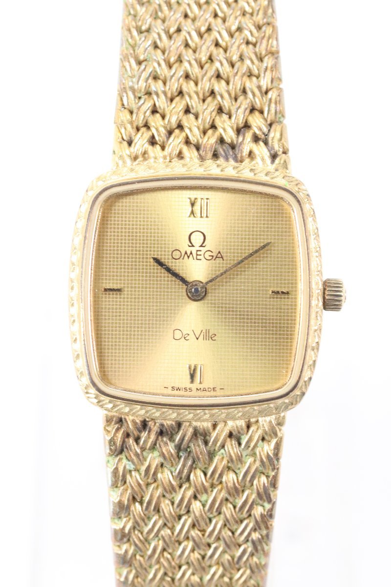 OMEGA オメガ De Ville デビル 791.0897 Cal.1455 クォーツ レディース 腕時計 ゴールドカラー 5336-N