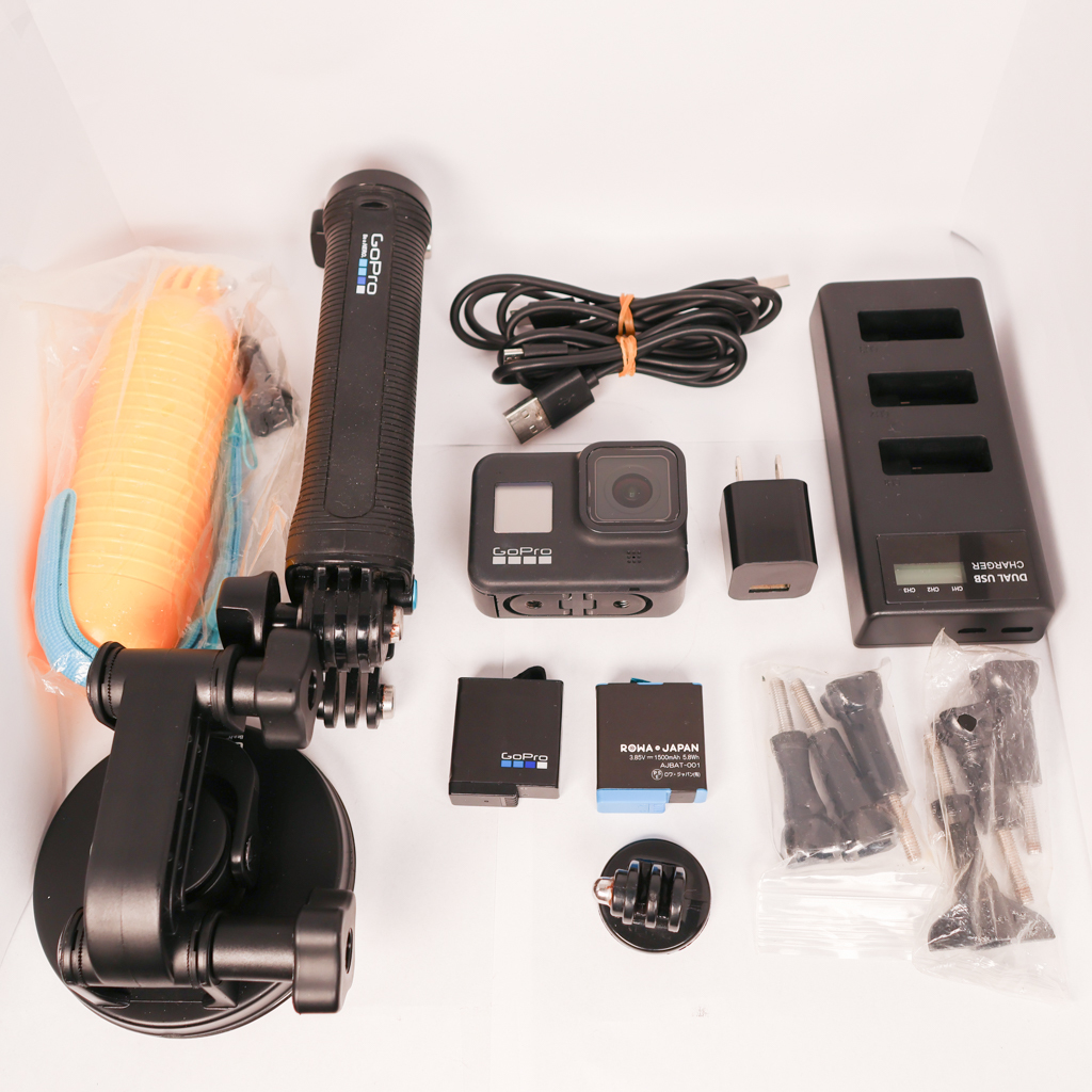 送料無料★GoPro HERO 8 BLACK 純正自撮り棒・吸盤付き
