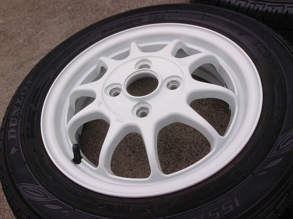 軽量 ENKEI製 ブリジストン ECO FORME CRS102 13インチ 4.00B OFF+45 