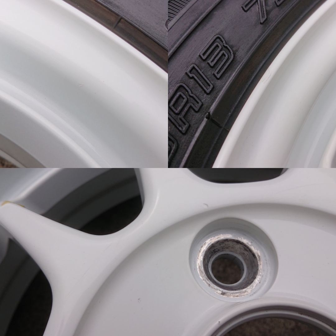 軽量 ENKEI製 ブリジストン ECO FORME CRS102 13インチ 4.00B OFF+45 
