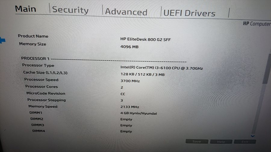 ■OSインストール済 HP EliteDesk 800 G2SFF/i3-6100/500GB/4GB