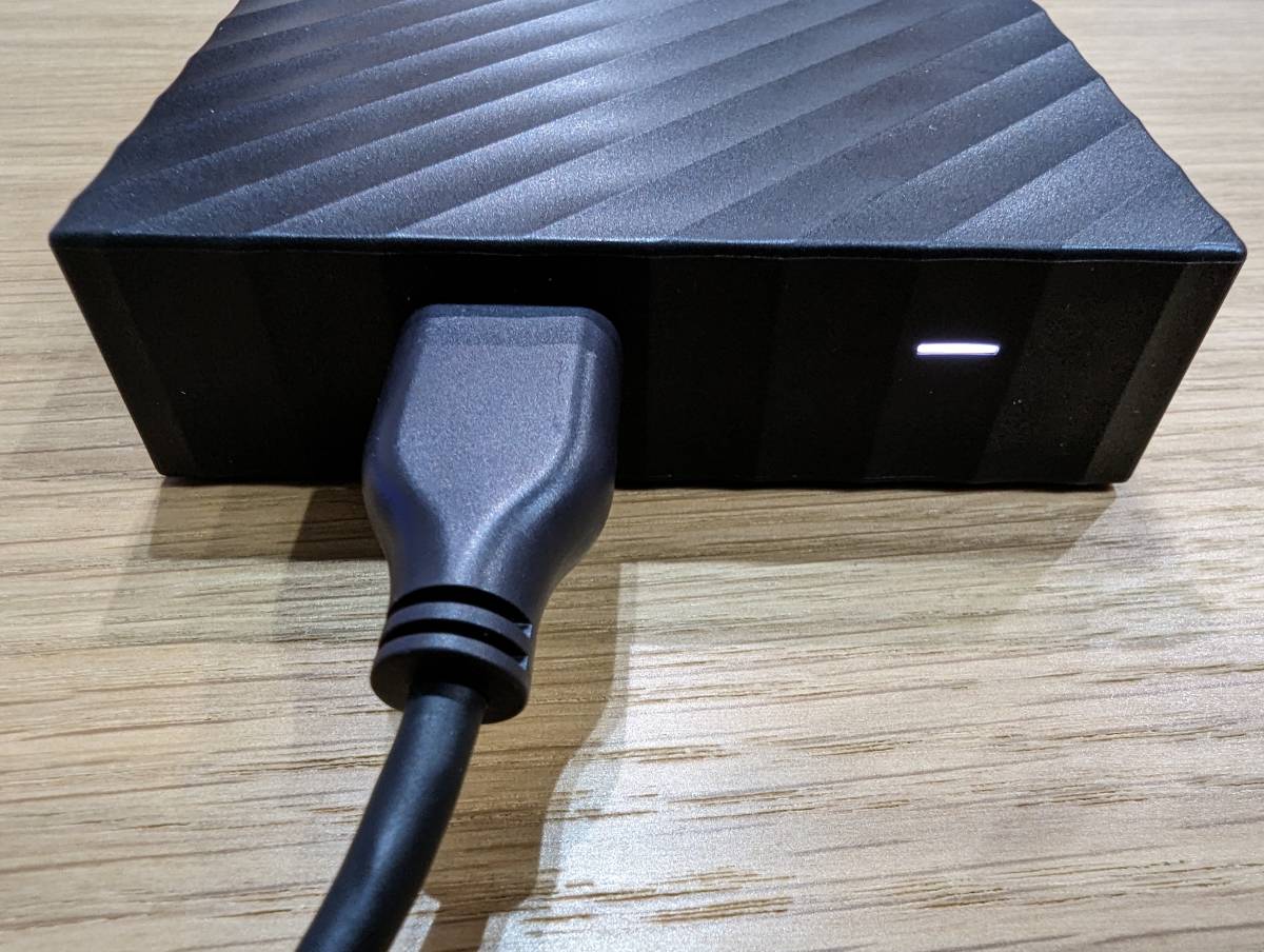 【中古】 WD My Passport WDBYFT0020BBK HDD ブラック ポータブル ケース付き