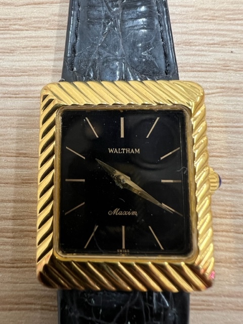 長「12149」【稼働品】 ウォルサム 手巻き式 腕時計 WALTHAM マキシム 