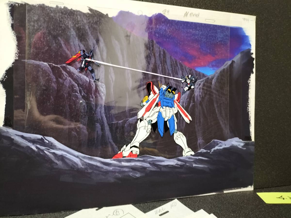 Gガンダム 背景付きセル画 レイアウト付き サンライズ 富野由悠季 