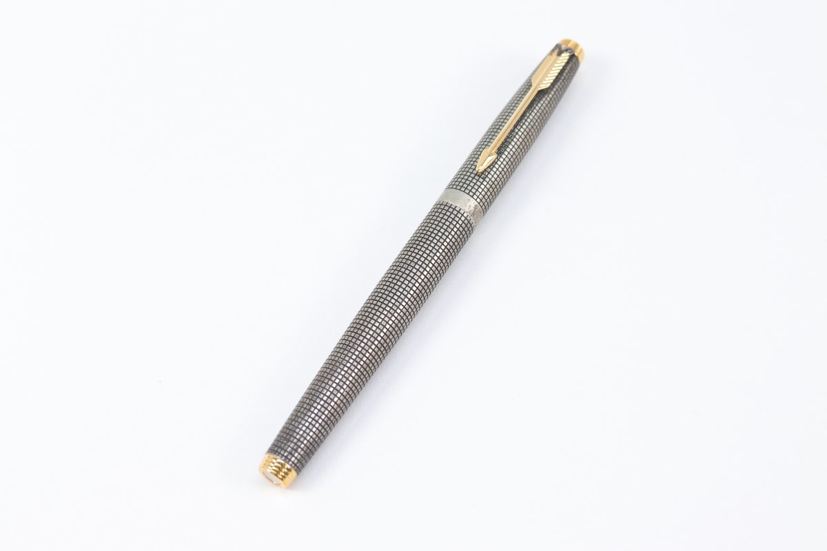 PARKER パーカー 万年筆 STERLING SILVER スターリング シルバー ペン先 14K 刻印 文具 筆記用具 5374-B