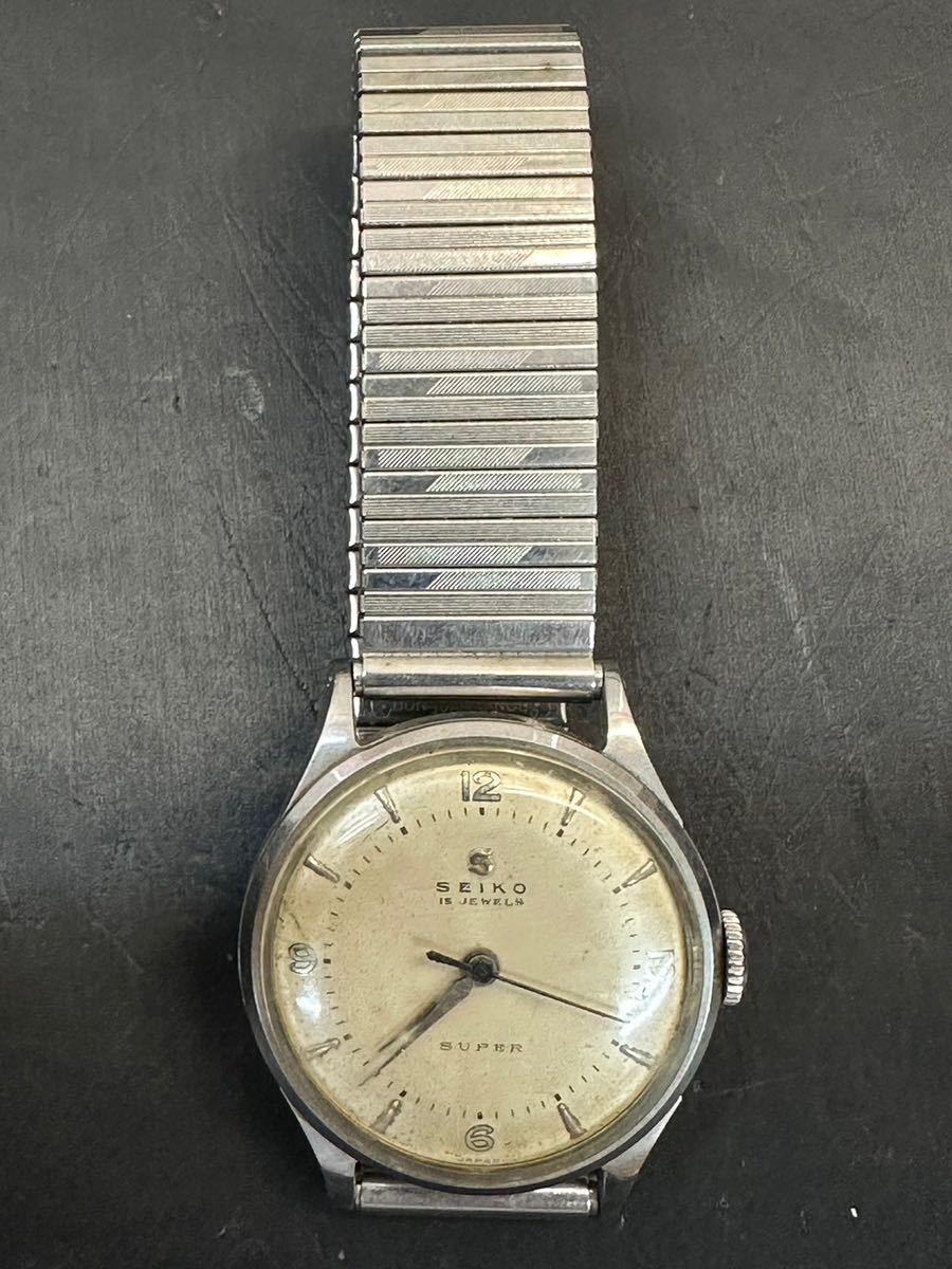 セイコー　スーパー　１７４７　稼働品 SEIKO セイコー SUPER スーパー 1747 Sマーク ゴールド文字盤 メンズ