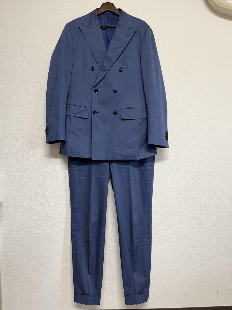 【1点限り】LARUSMIANI オーダースーツ セットアップ ブルー 3ピース