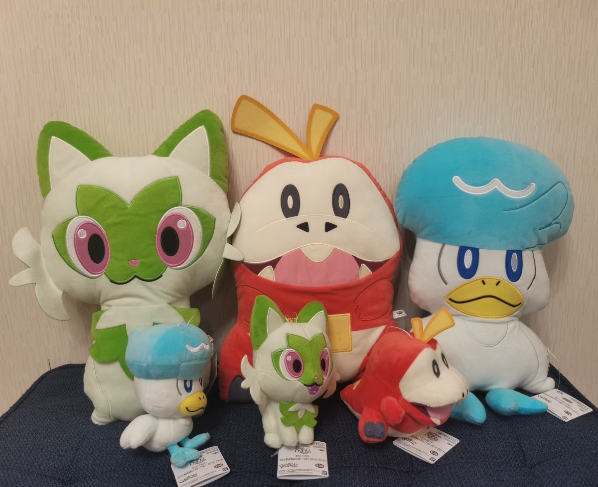 ★新品タグ付き★　ポケットモンスター　ぬいぐるみ　御三家　6点セット　まとめ売り