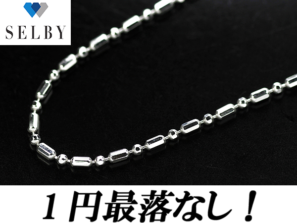1円～K18WG チェーンネックレス SELBY