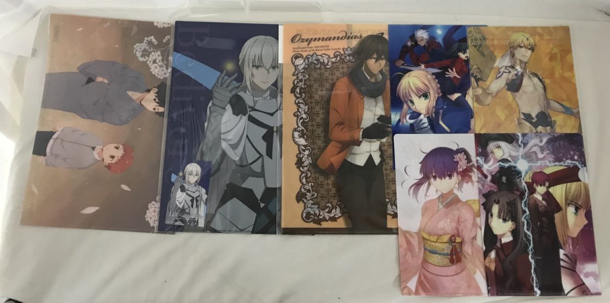 C99 グッズ Fateシリーズ FGO 男性キャラ クリアファイルまとめ売り 
