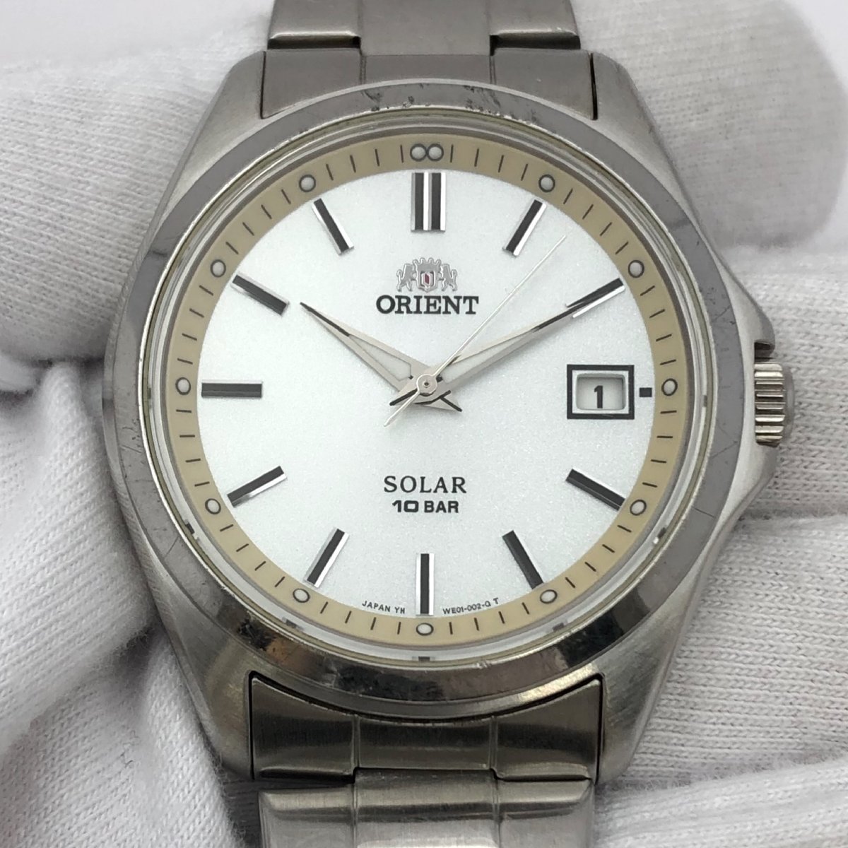 美品】 ORIENT オリエント/クオーツ/メンズ腕時計/10BAR/純正ベルト 